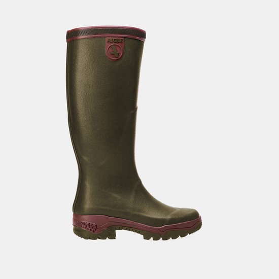 Aigle Anti-fatigue Rain Boots Men Olive ZA-16094